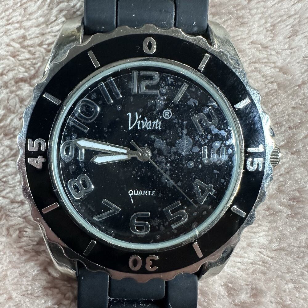 Vivani Womens Sport Analog Watch Tone Case Rubber Strap